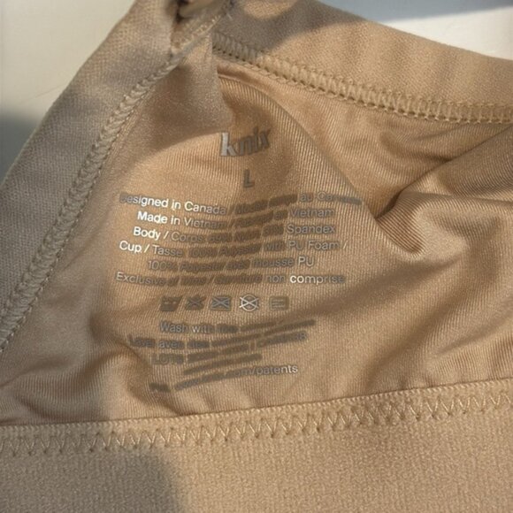 Knix Your One  Only Scoop Bra Padded Tan Size Large - Picture 5 of 5